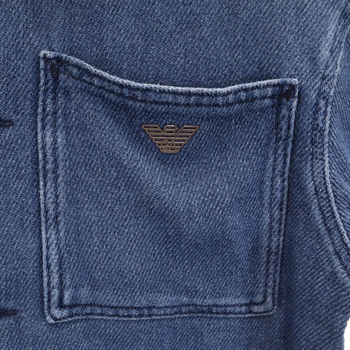 Emporio Armani エンポリオアルマーニ 長袖 インディゴ シャツ 10A ブルー キッズ