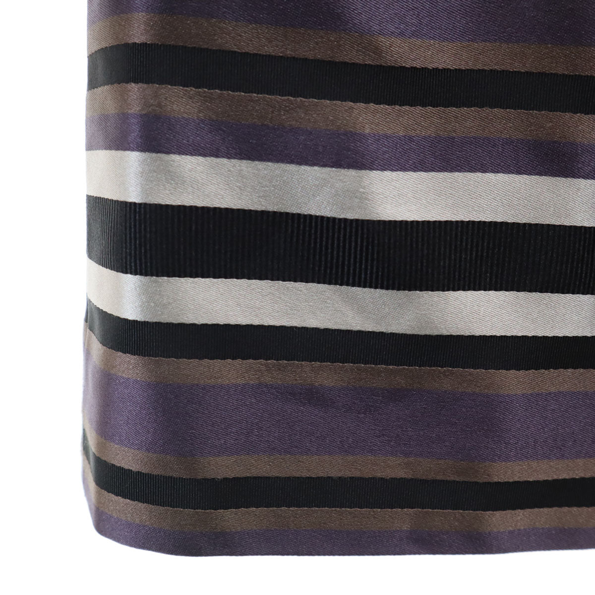 LOUIS VUITTON ルイヴィトン フランス製 シルクブレンド ボーダー柄 5分袖 ブラウス 38 パープル レディース