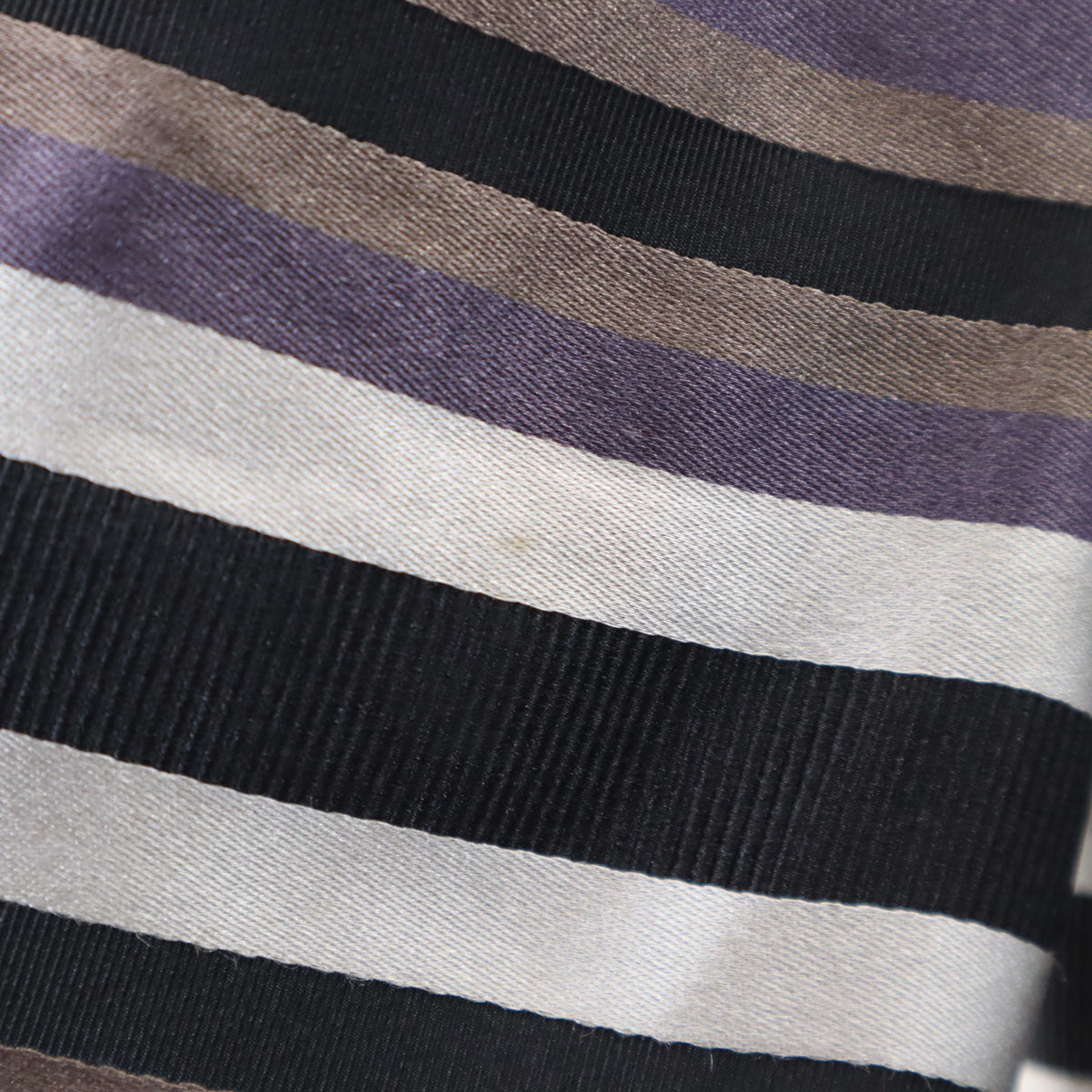 LOUIS VUITTON ルイヴィトン フランス製 シルクブレンド ボーダー柄 5分袖 ブラウス 38 パープル レディース