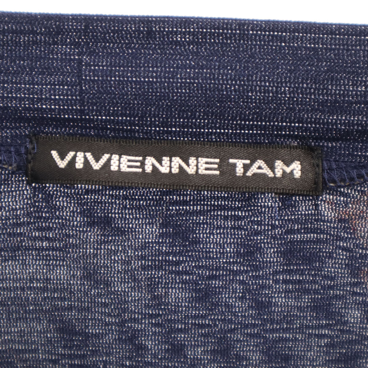 VIVIENNE TAM ヴィヴィアンタム 日本製 鹿柄 長袖 カットソー 1 ネイビー レディース