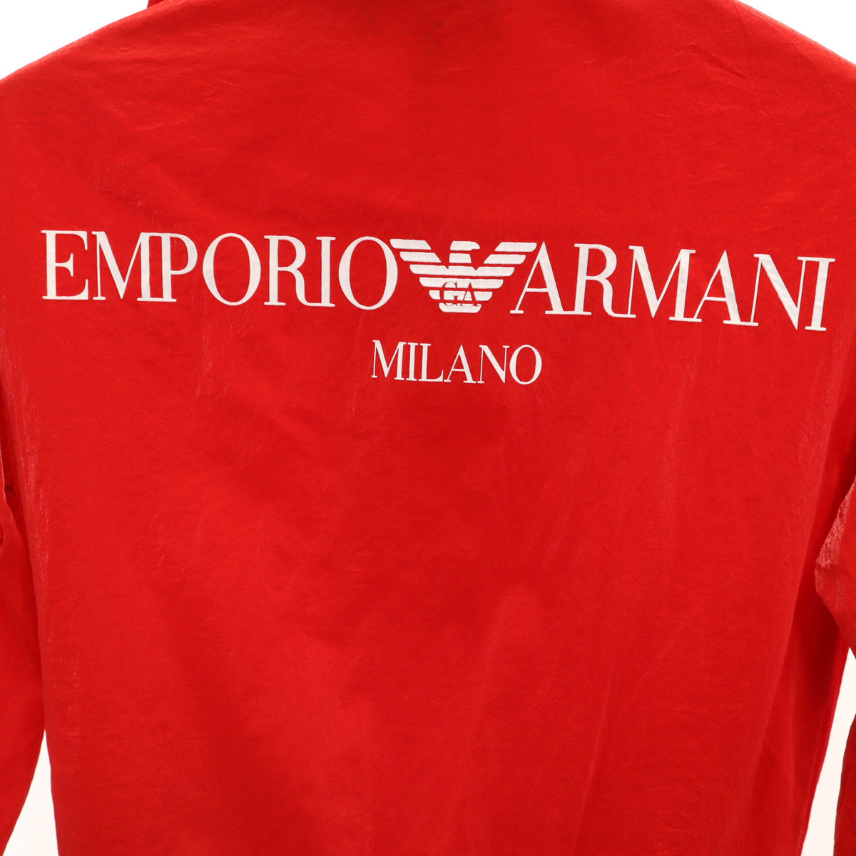 Emporio Armani エンポリオアルマーニ バックロゴ ウインドブレーカー 6A レッド ジャケット 裏メッシュ キッズ