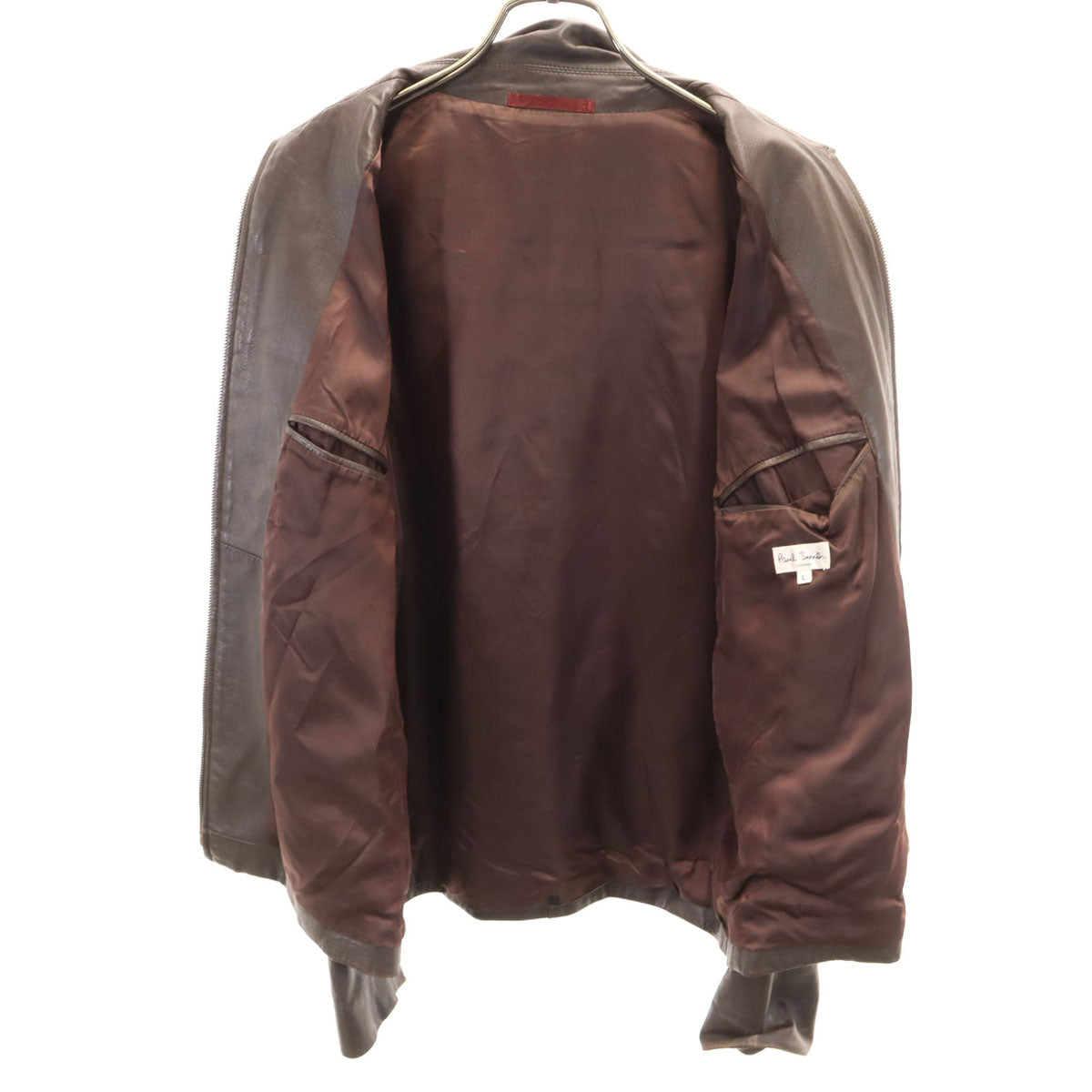 Paul Smith ポールスミス 韓国製 シープスキン レザージャケット L ブラウン メンズ