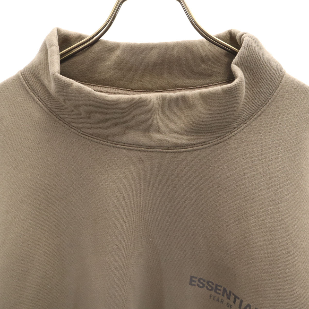 ESSENTIALS エッセンシャルズ ハイネック スウェット トレーナー M グレー系 裏起毛 メンズ