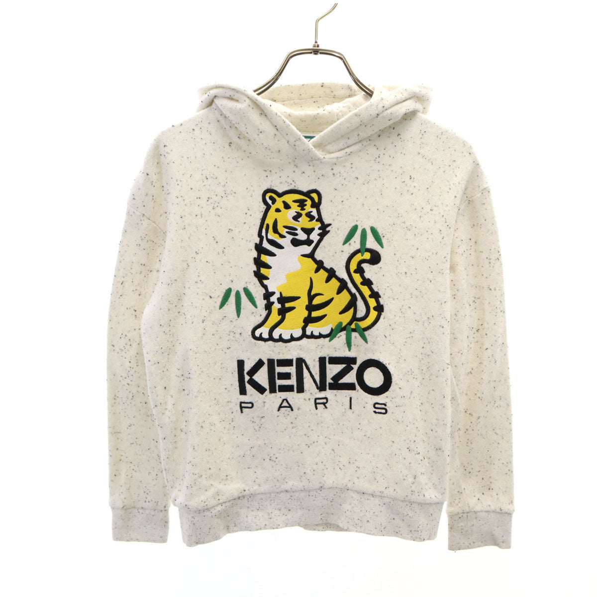 KENZO ケンゾー タイガー 長袖 パイル地 パーカー 10A ホワイト キッズ