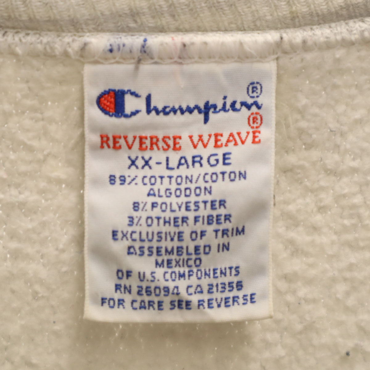 Champion チャンピオン 90s 00s オールド メキシコ製 刺繍タグ NFL ミネソタ・バイキングス 長袖 リバースウィーブ スウェット トレーナー XXL グレー メンズ