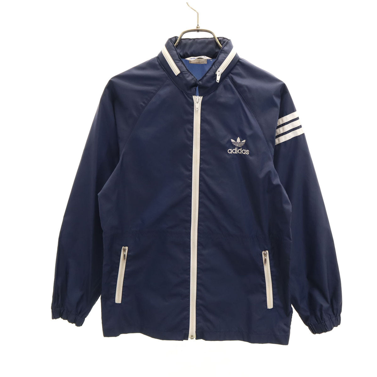 adidas アディダス 70s 80s ヴィンテージ ナイロンジャケット J-13 ネイビー デサント キッズ