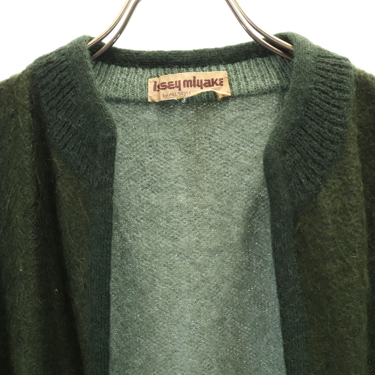 ISSEY MIYAKE イッセイミヤケ 70s ヴィンテージ ショート丈 ベスト カーキ レディース