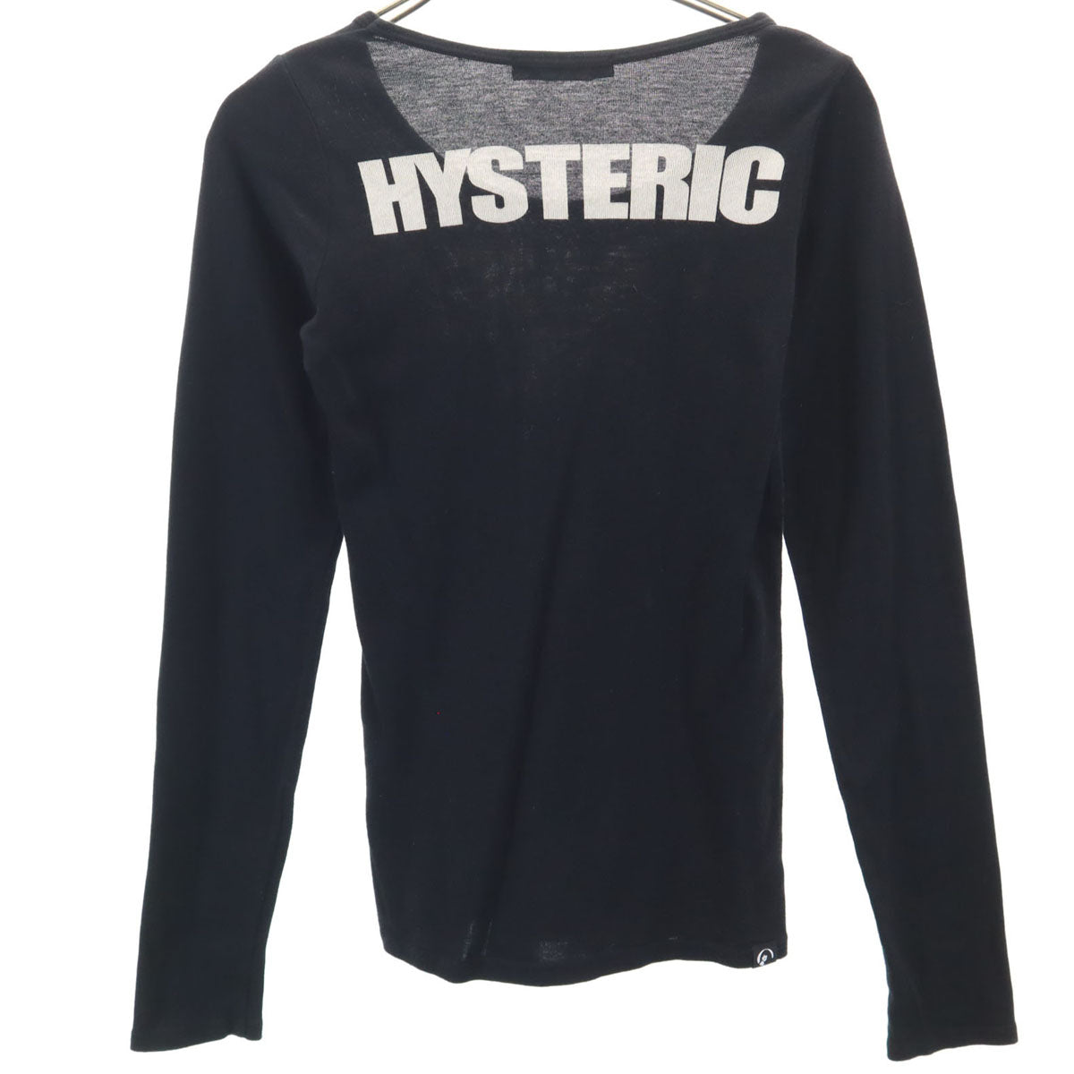 HYSTERIC GLAMOUR ヒステリックグラマー 日本製 スカル 長袖 Tシャツ FREE ブラック ロンT レディース