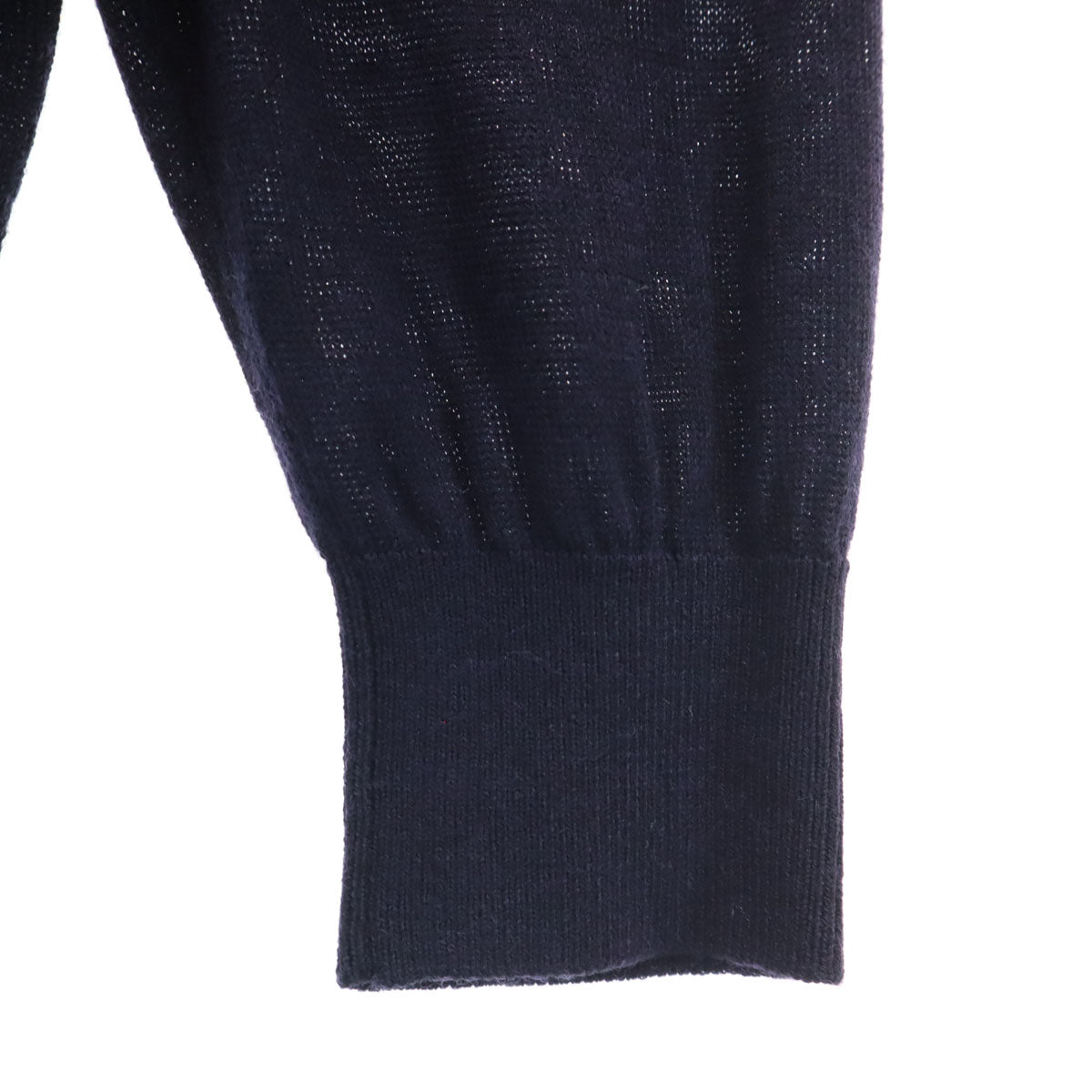 LANVIN en Bleu ランバンオンブルー 長袖 ニット ワンピース 38 ネイビー レディース