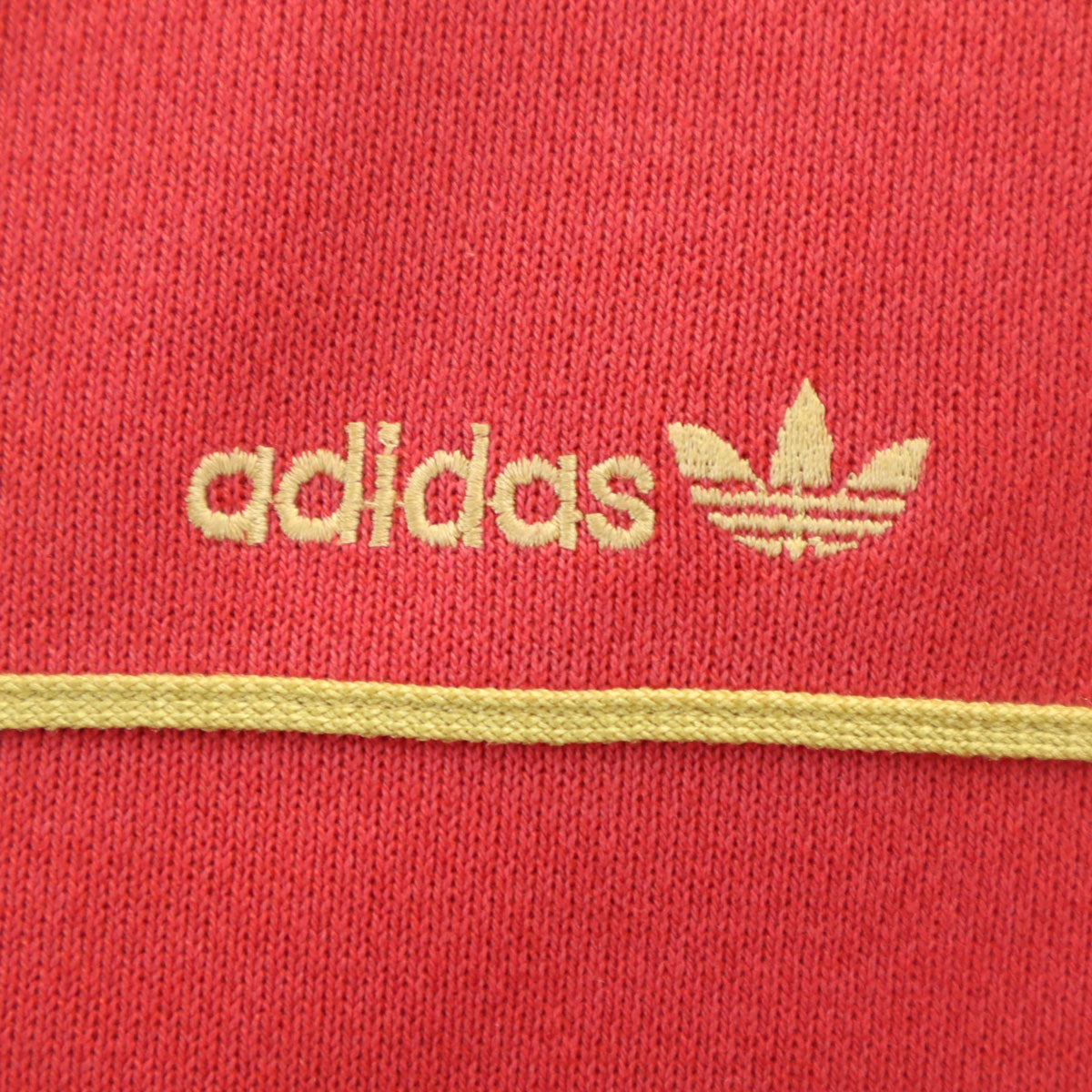 adidas アディダス 70s 西ドイツタグ ヴィンテージ 長袖 スウェット トレーナー L レッド デサント メンズ