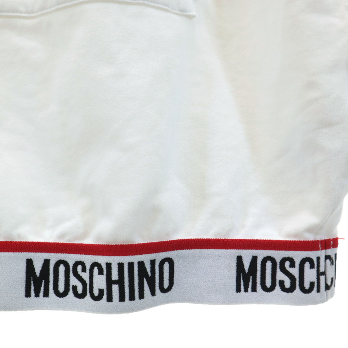 MOSCHINO UNDERWEAR モスキーノ アンダーウェア 長袖 スウェット ワンピース XS ホワイト レディース
