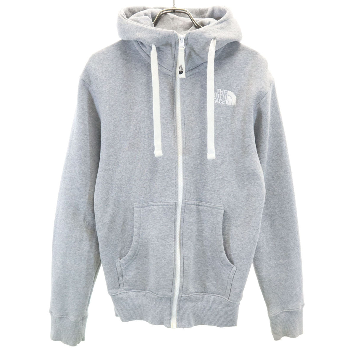 THE NORTH FACE ノースフェイス 長袖 リアビュー スウェット ジップパーカー XS グレー NT11530 アウトドア 裏起毛 メンズ