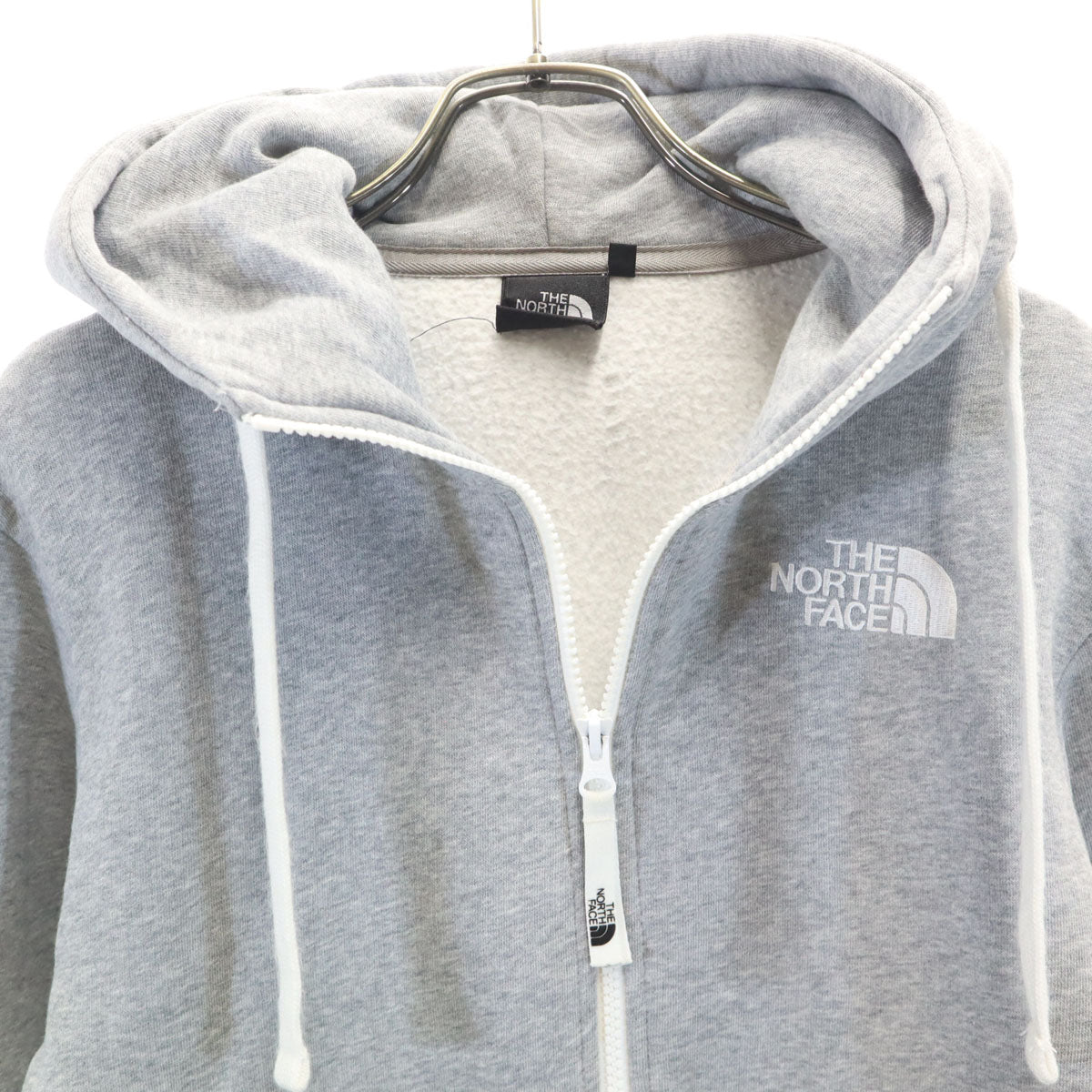 THE NORTH FACE ノースフェイス 長袖 リアビュー スウェット ジップパーカー XS グレー NT11530 アウトドア 裏起毛 メンズ