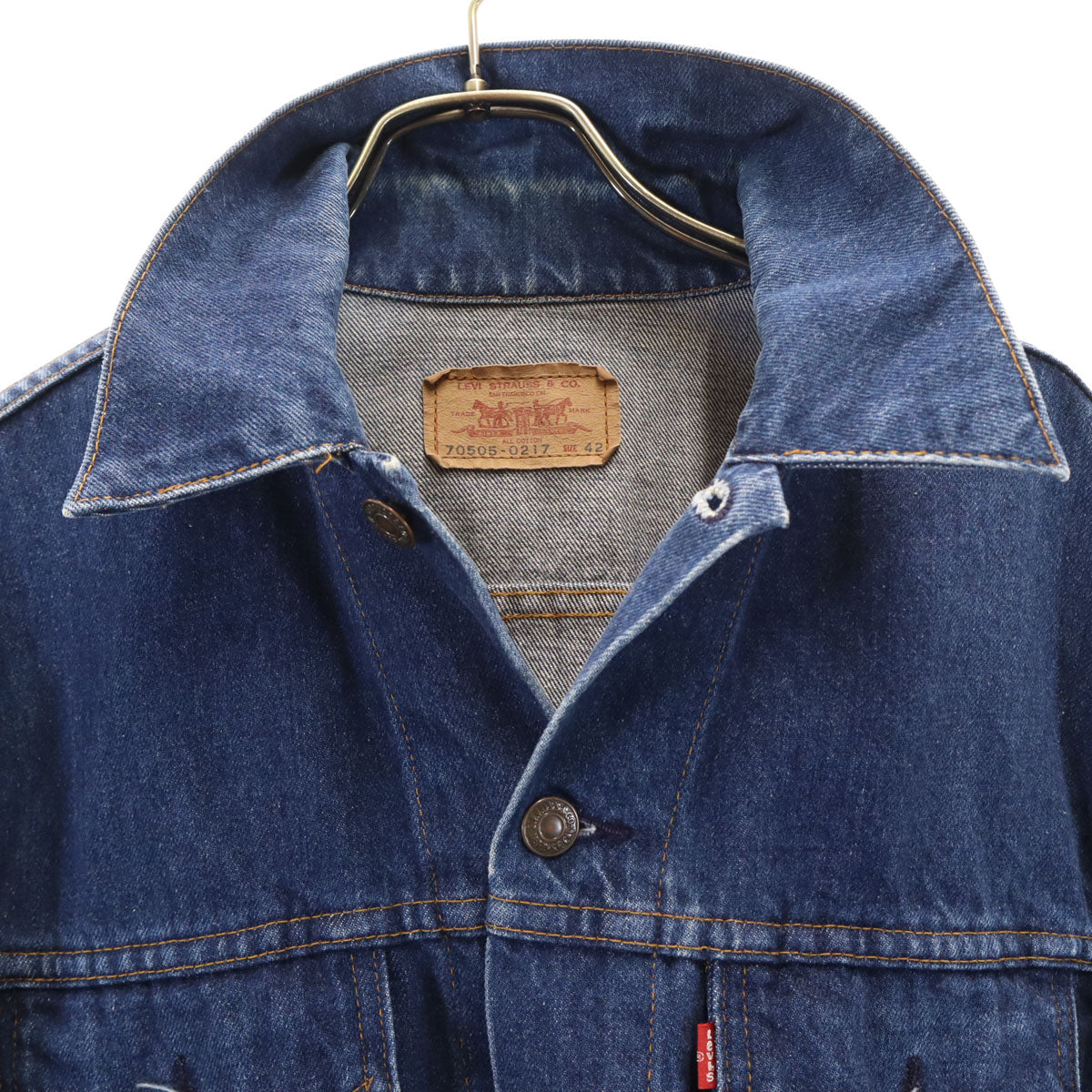 Levi's リーバイス 80s 70505-0217 ヴィンテージ デニムジャケット 42 ウォッシュブルー ジージャン トラッカー メンズ