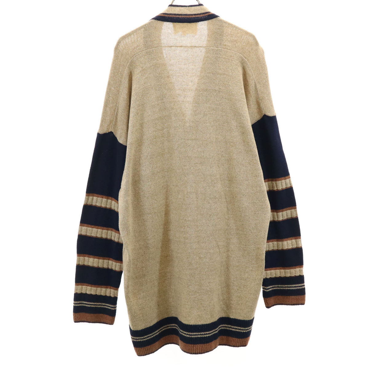Vivienne Westwood ANGLOMANIA ヴィヴィアンウエストウッド アングロマニア 日本製 長袖 Vネック ニットカーディガン 38 ベージュ レディース
