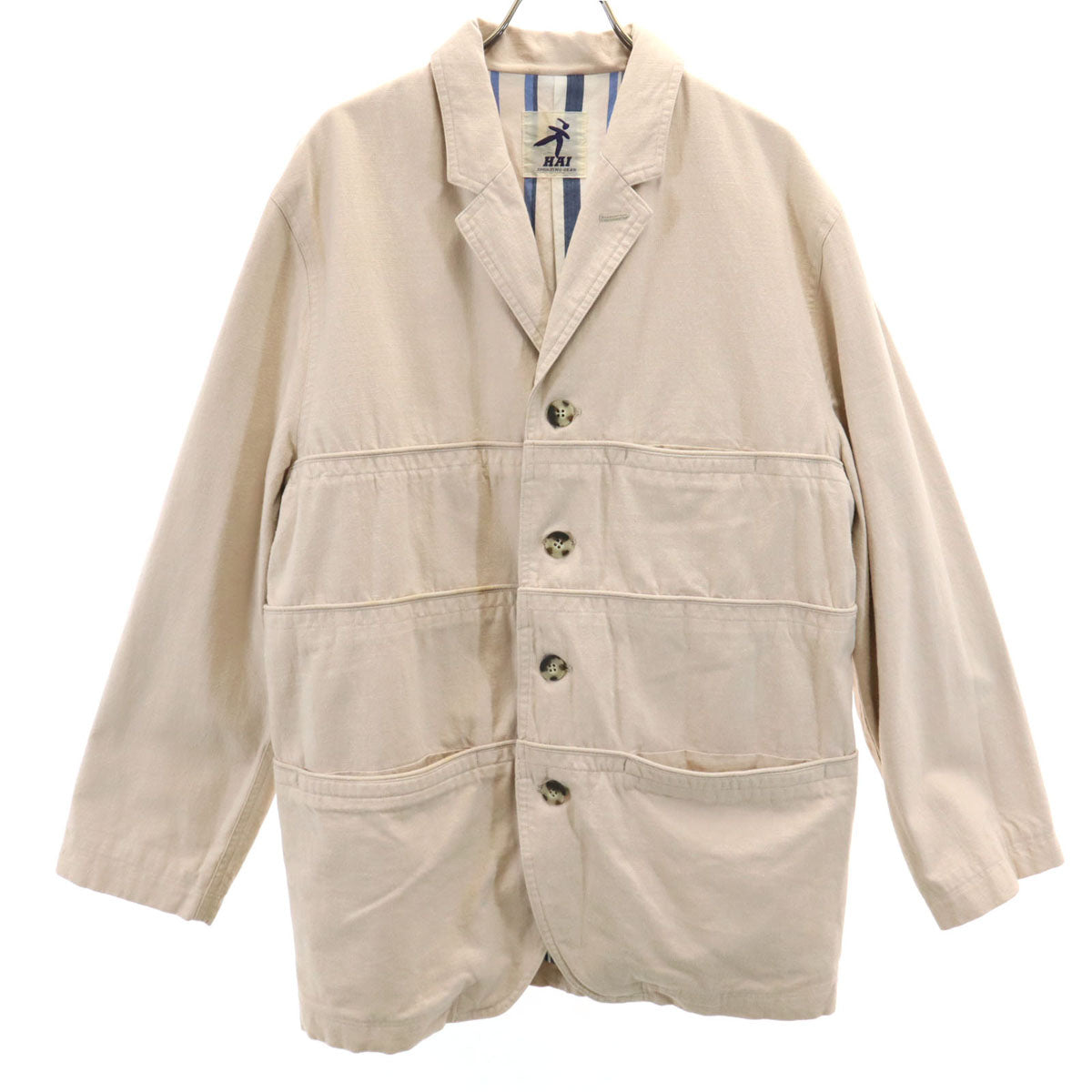 HAI SPORTING GEAR ハイスポーティングギア 90s オールド ジャケット M ベージュ イッセイミヤケ レディース