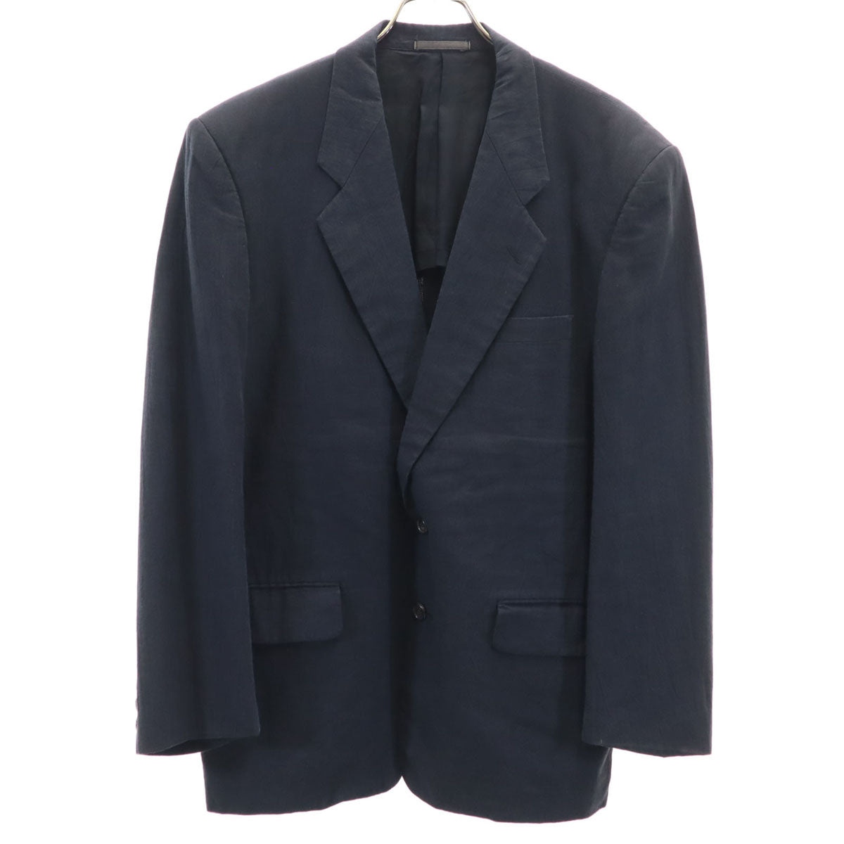 COMME des GARCONS HOMME コムデギャルソンオム 80s 90s 日本製 リネンブレンド オールド テーラードジャケット M ブラック メンズ