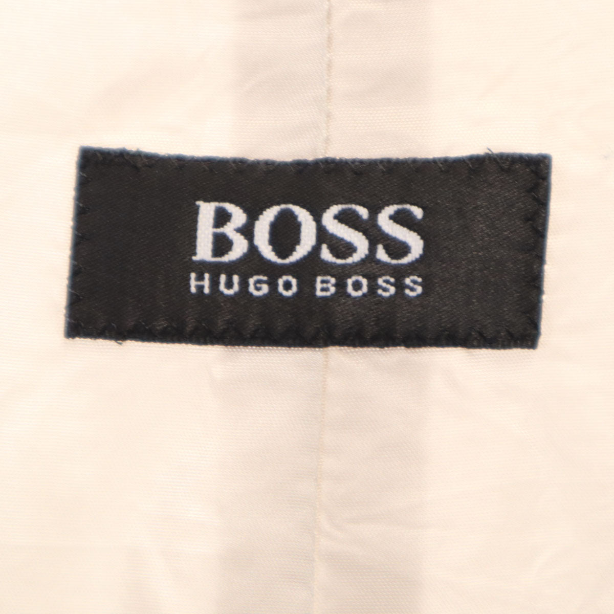 BOSS HUGO BOSS ボスヒューゴボス 90s リネン オールド エスニック柄 ジレベスト 50 ベージュ メンズ