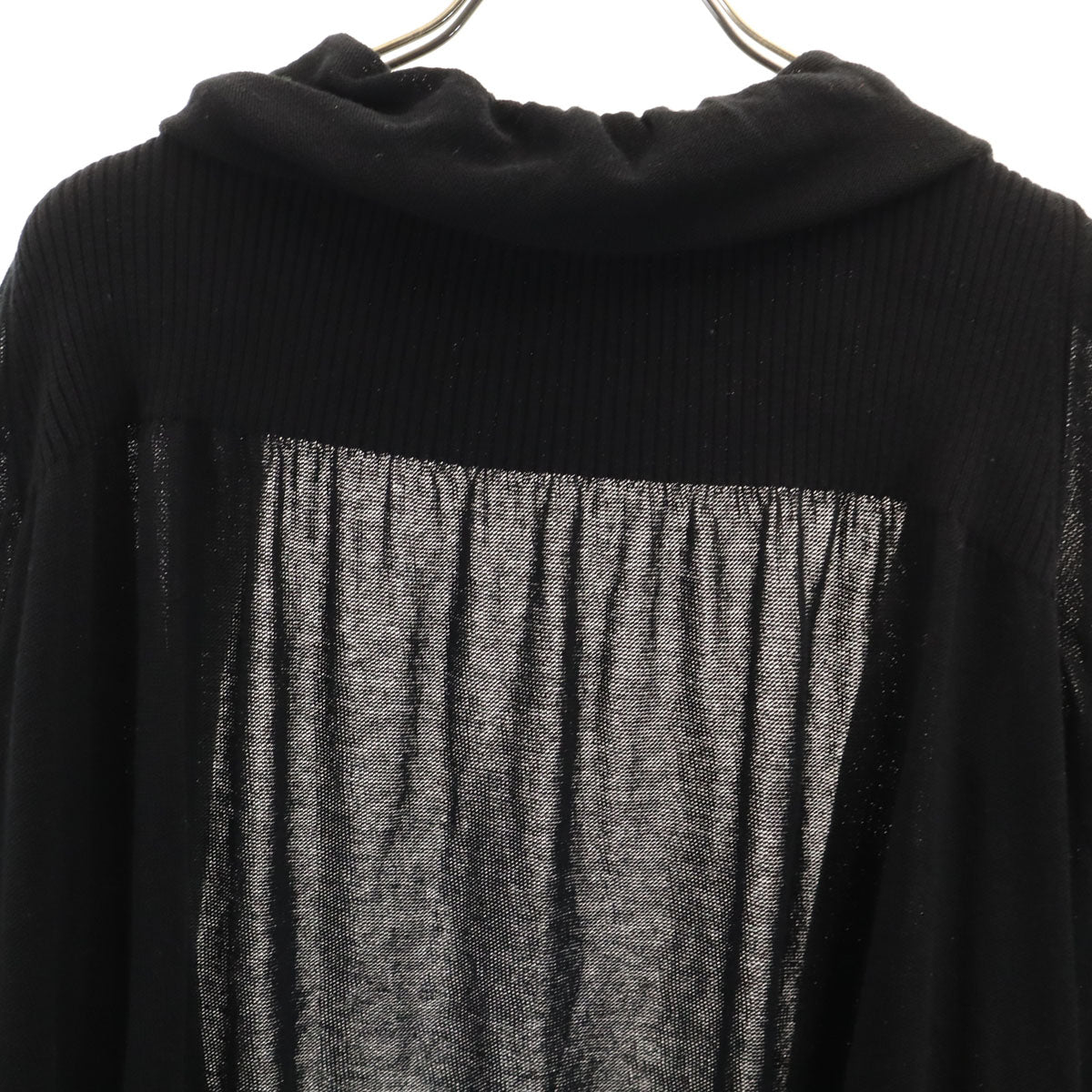 HaaT ISSEY MIYAKE ハート イッセイミヤケ 日本製 長袖 ニットカーディガン 2 ブラック レディース