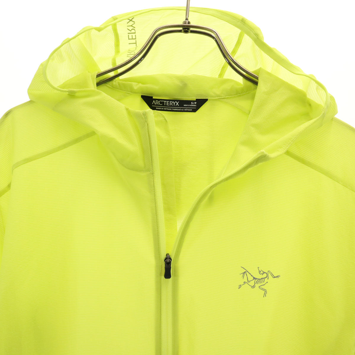 ARC'TERYX アークテリクス インセンド エアシェル ジャケット S 黄緑 アウトドア フーディー メンズ