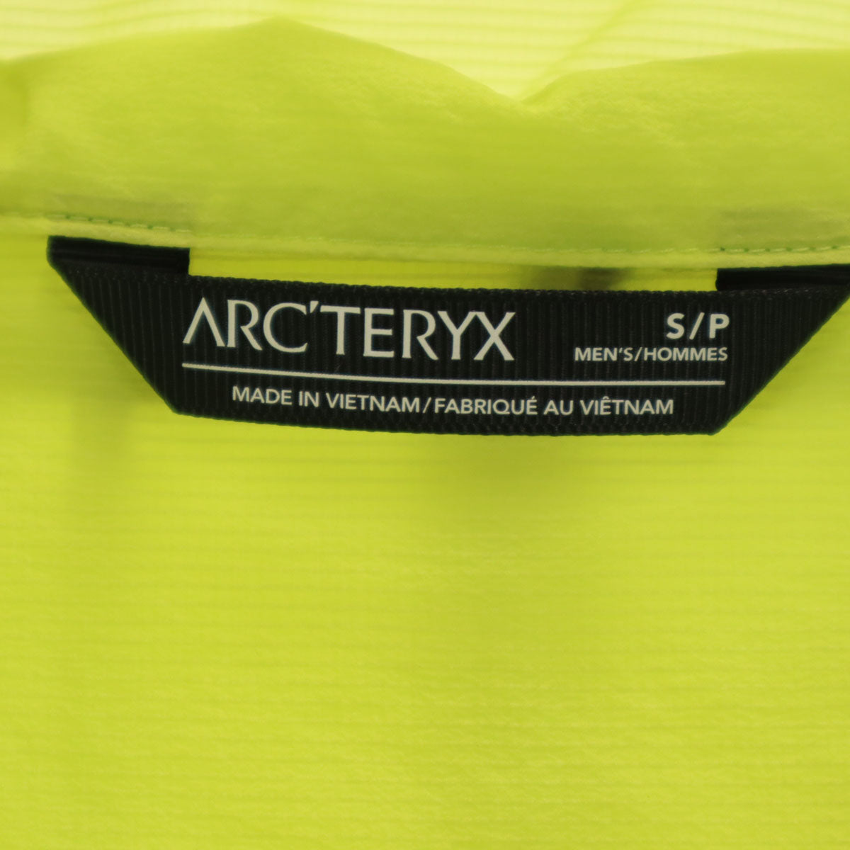 ARC'TERYX アークテリクス インセンド エアシェル ジャケット S 黄緑 アウトドア フーディー メンズ