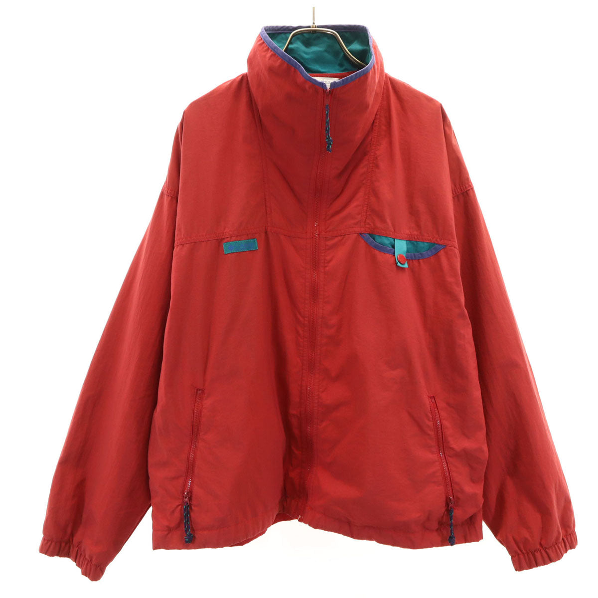 Columbia コロンビア 90s オールド ナイロンジャケット L レッド アウトドア メンズ