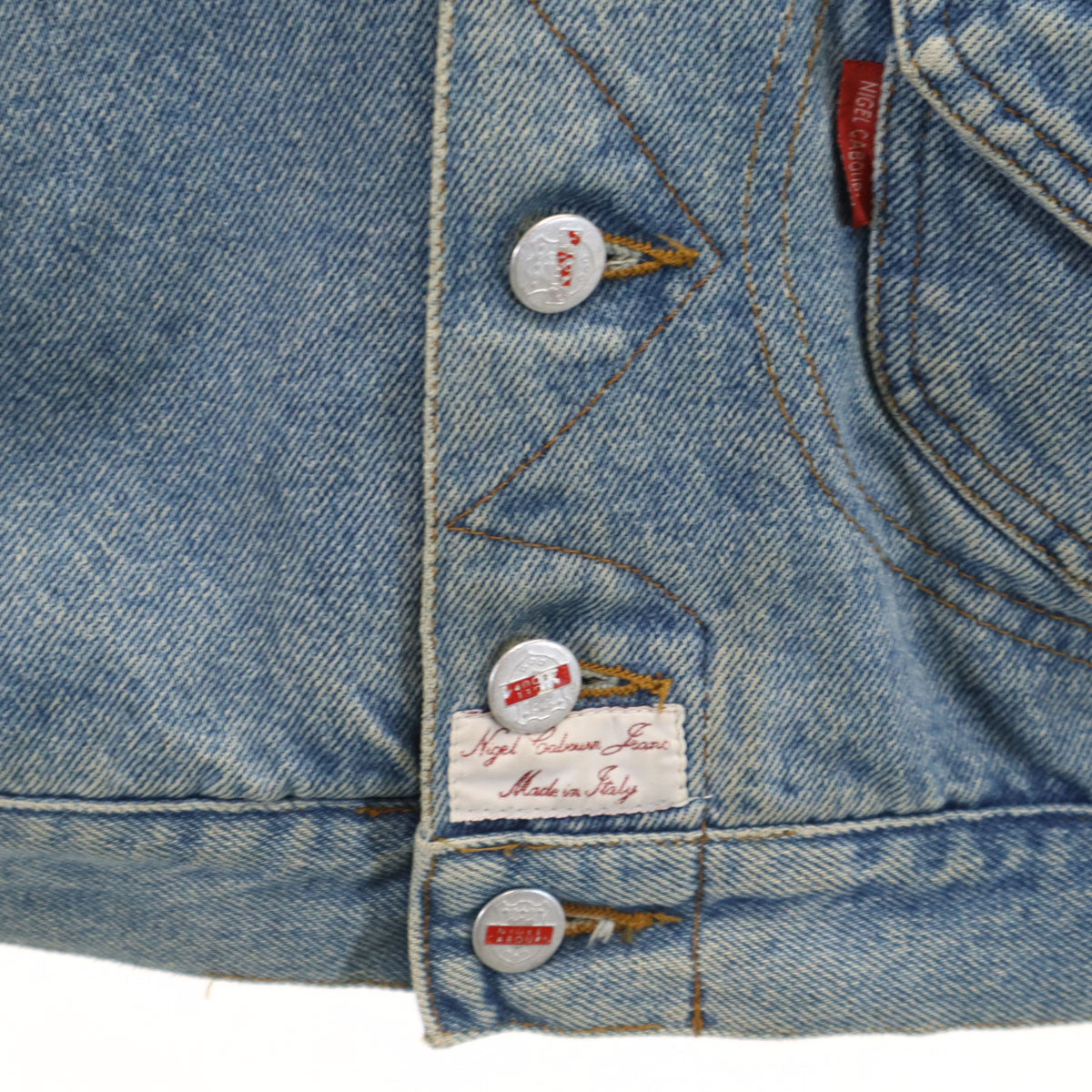 Nigel Cabourn ナイジェルケーボン イタリア製 デニムジャケット M ブルー系 ジージャン メンズ