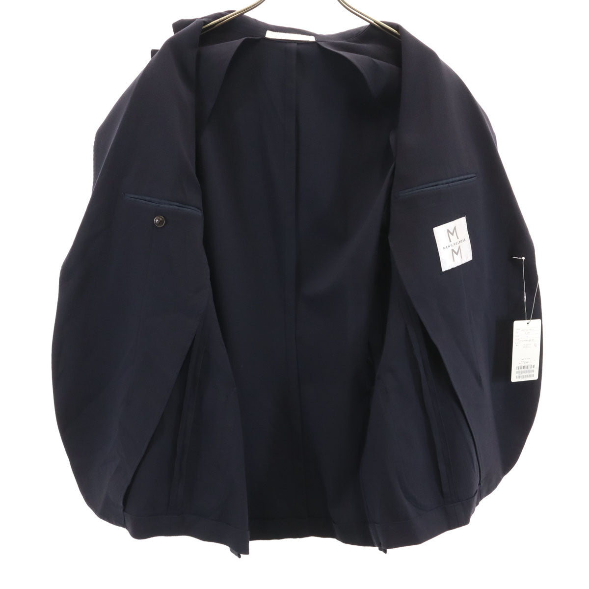 MELROSE メルローズ 未使用 テーラードジャケット 4 ネイビー ストレッチ タグ付き メンズ