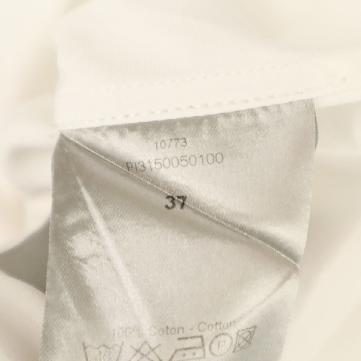 Dior ディオール イタリア製 長袖 ボタンダウンシャツ 37 ホワイト メンズ