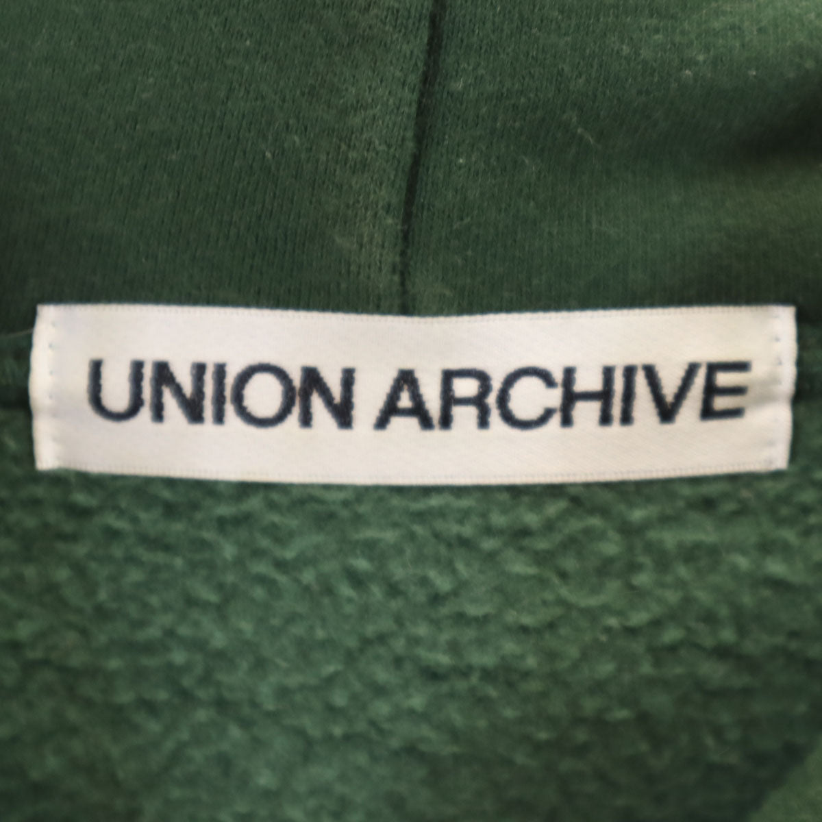 UNION ARCHIVE ユニオンアーカイブ 韓国製 長袖 スウェットパーカー M グリーン プルオーバー 裏起毛 メンズ