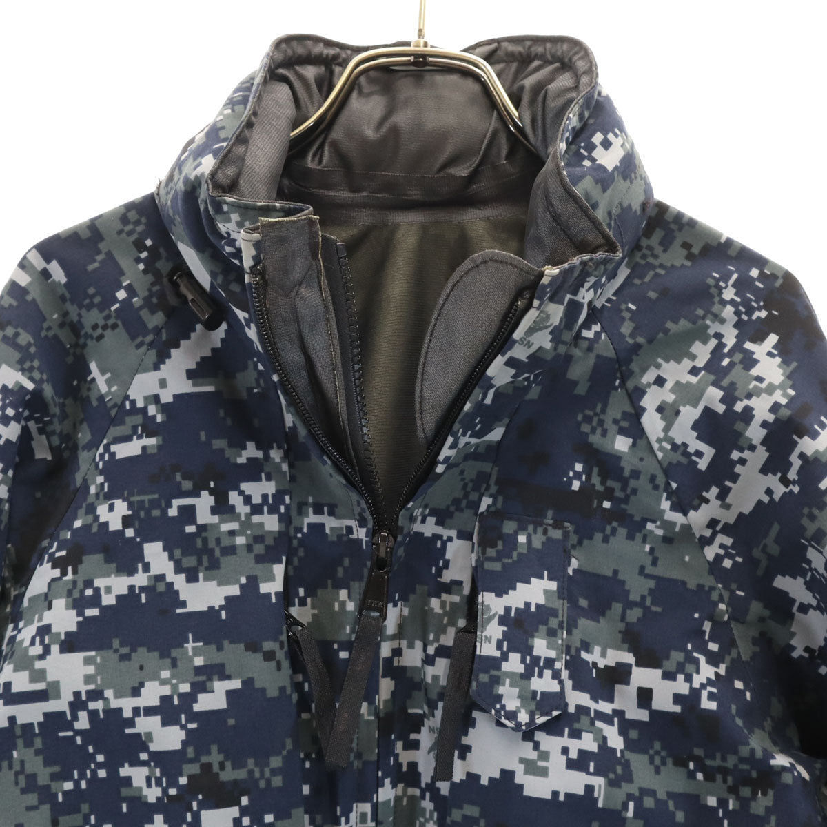 US NAVY アメリカ海軍 ゴアテックス デジタルカモ ECWCS GEN2 ジャケット S ネイビー ミリタリー 迷彩 メンズ