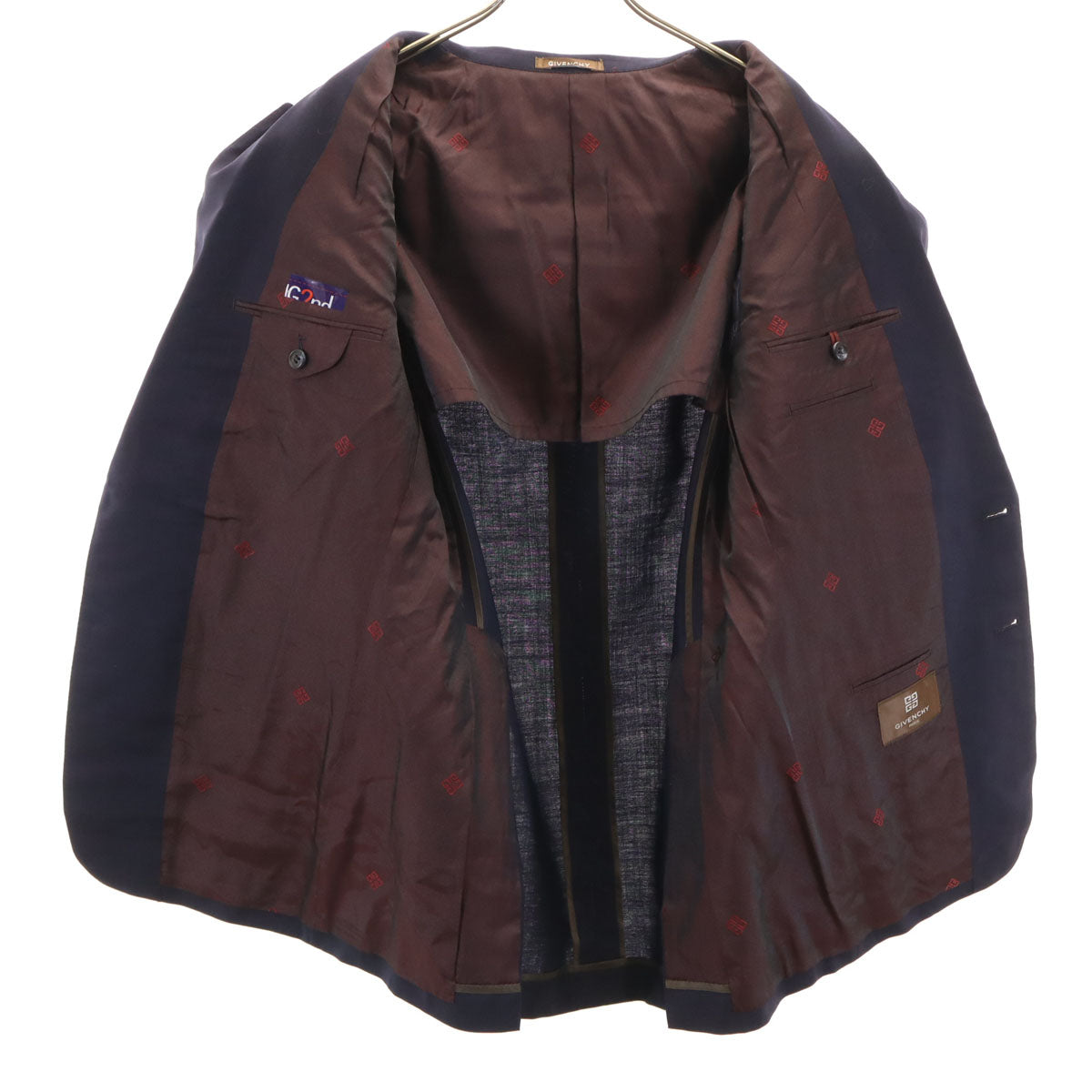 GIVENCHY ジバンシィ 90s オールド テーラードジャケット 100-90-180 ネイビー ブレザー メンズ