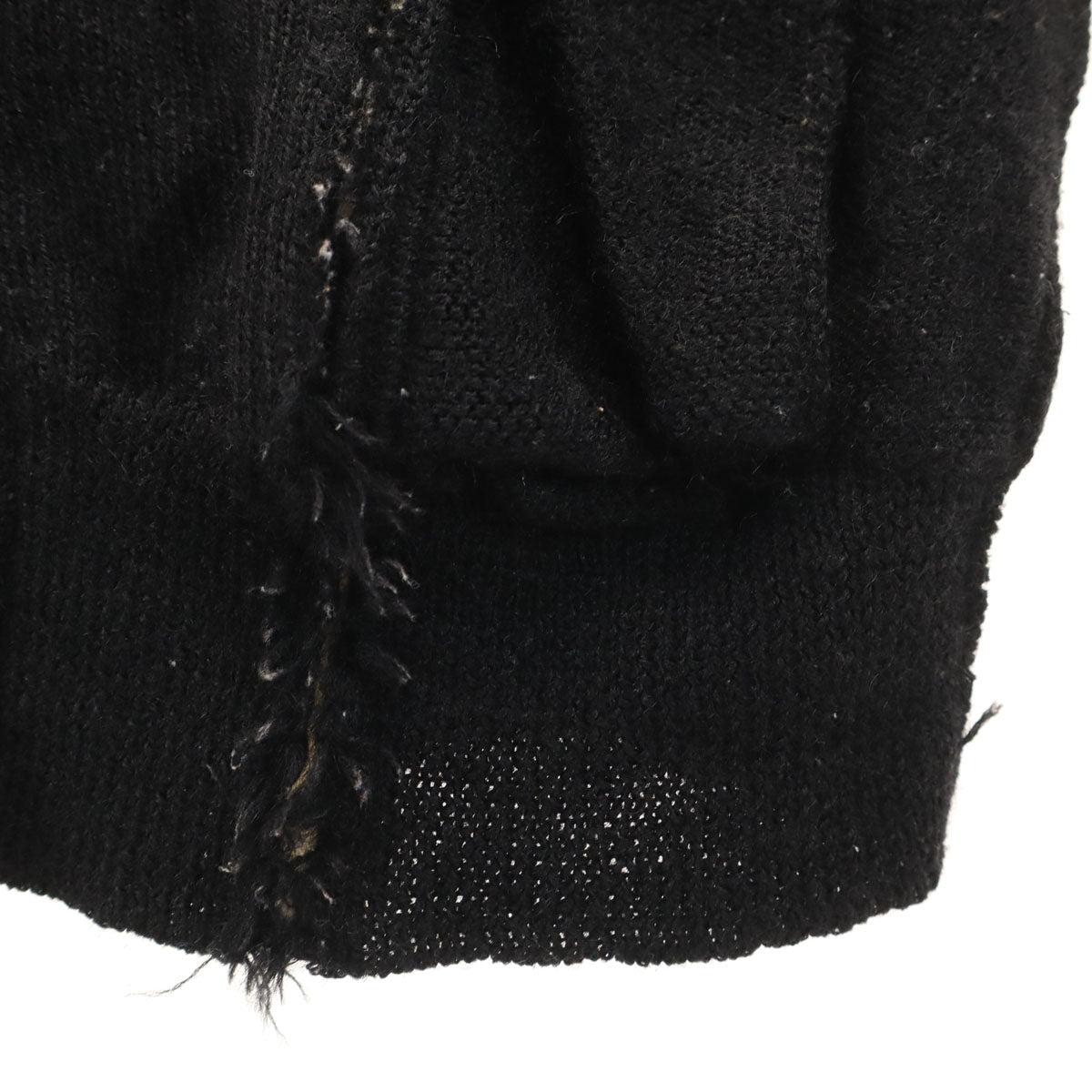 COMME des GARCONS HOMME コムデギャルソンオム 80s 90s オールド 長袖 Vネック ニットカーディガン ブラック メンズ