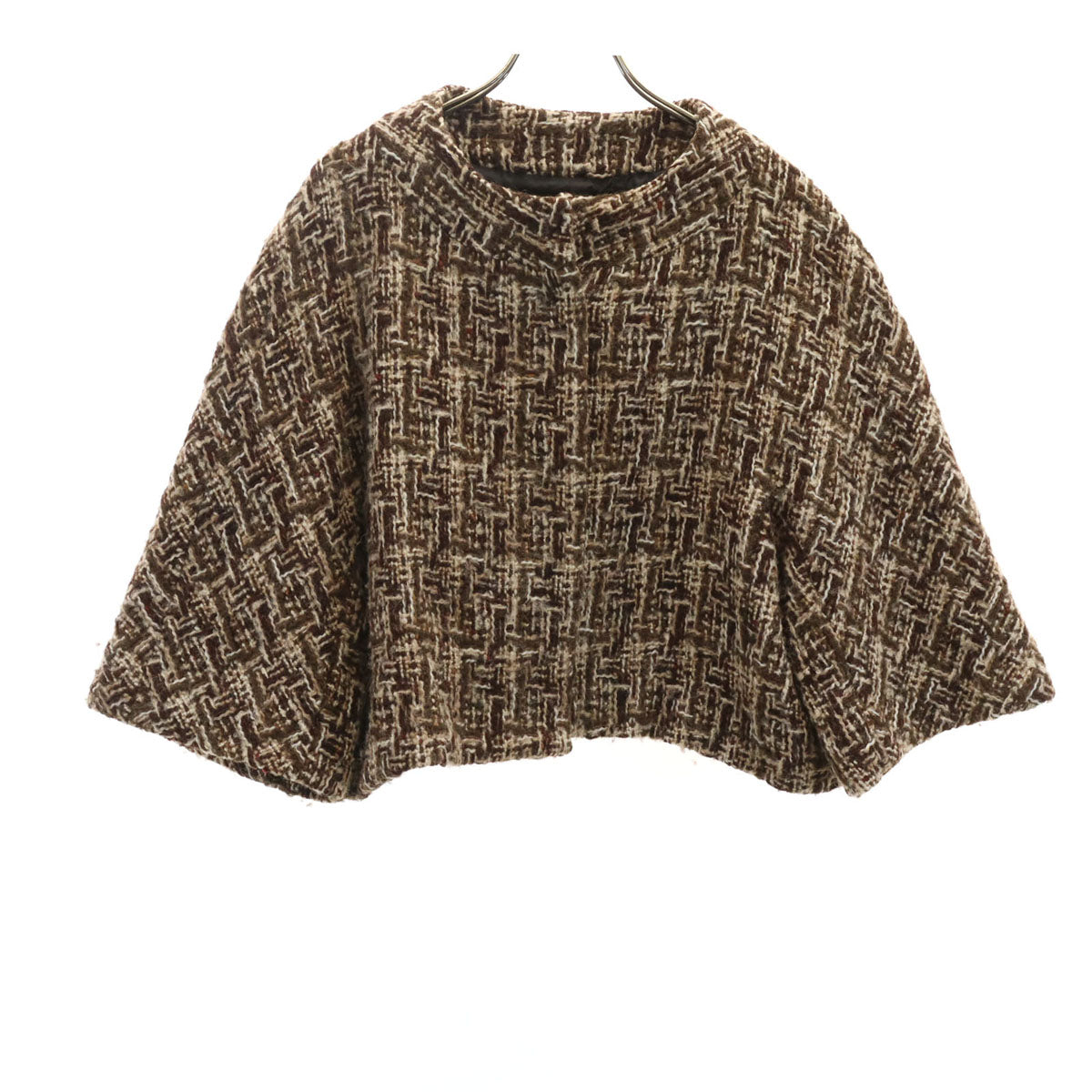 MARNI マルニ イタリア製 ニット ノーカラージャケット 38 ブラウン レディース
