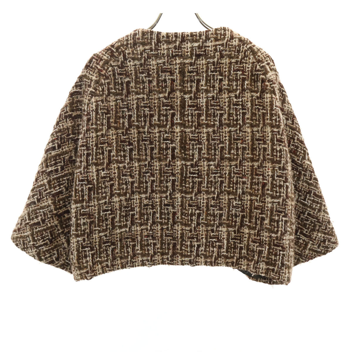 MARNI マルニ イタリア製 ニット ノーカラージャケット 38 ブラウン レディース