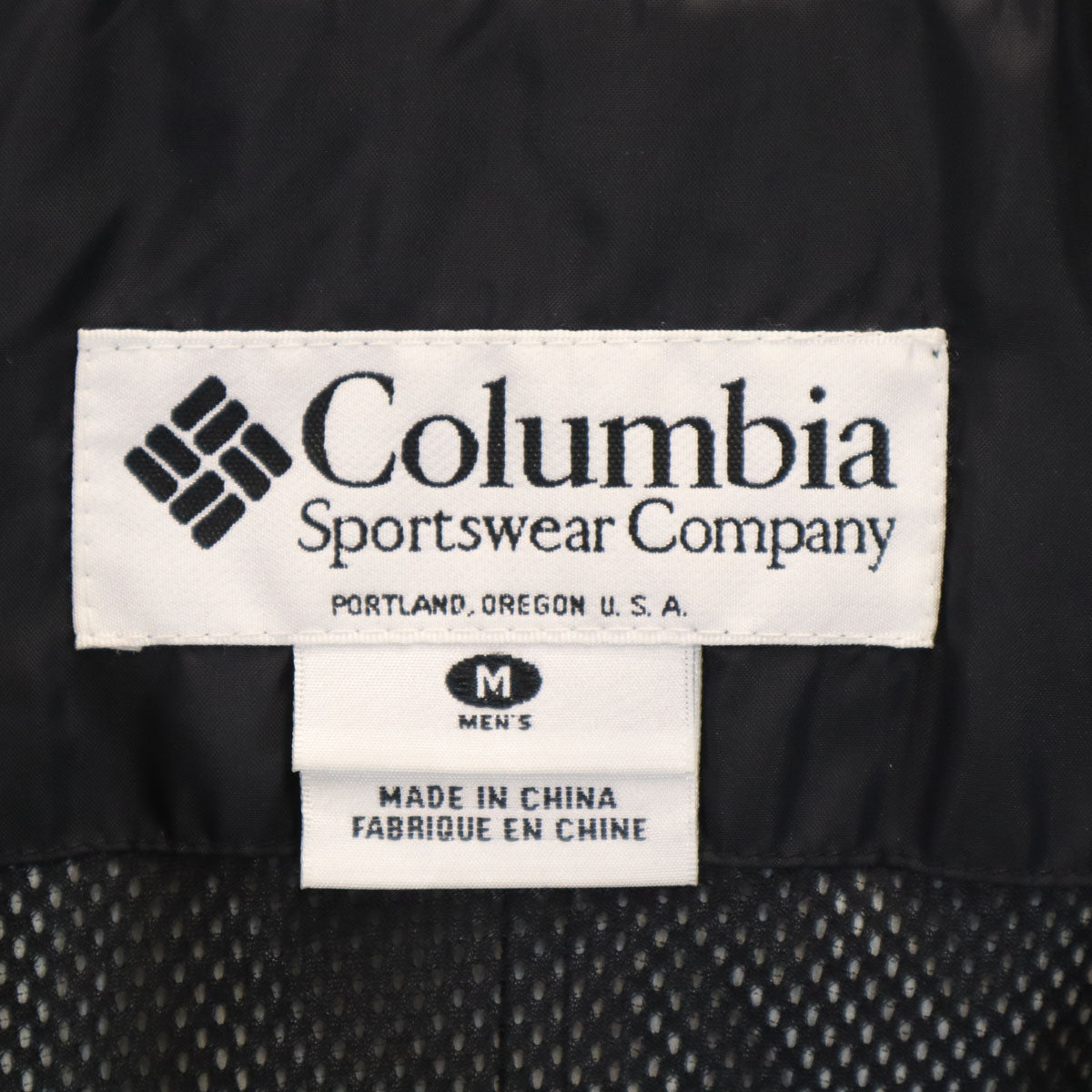 Columbia コロンビア PM3190 ハーフジップ ナイロンジャケット M ブラック アウトドア 裏メッシュ プルオーバー メンズ