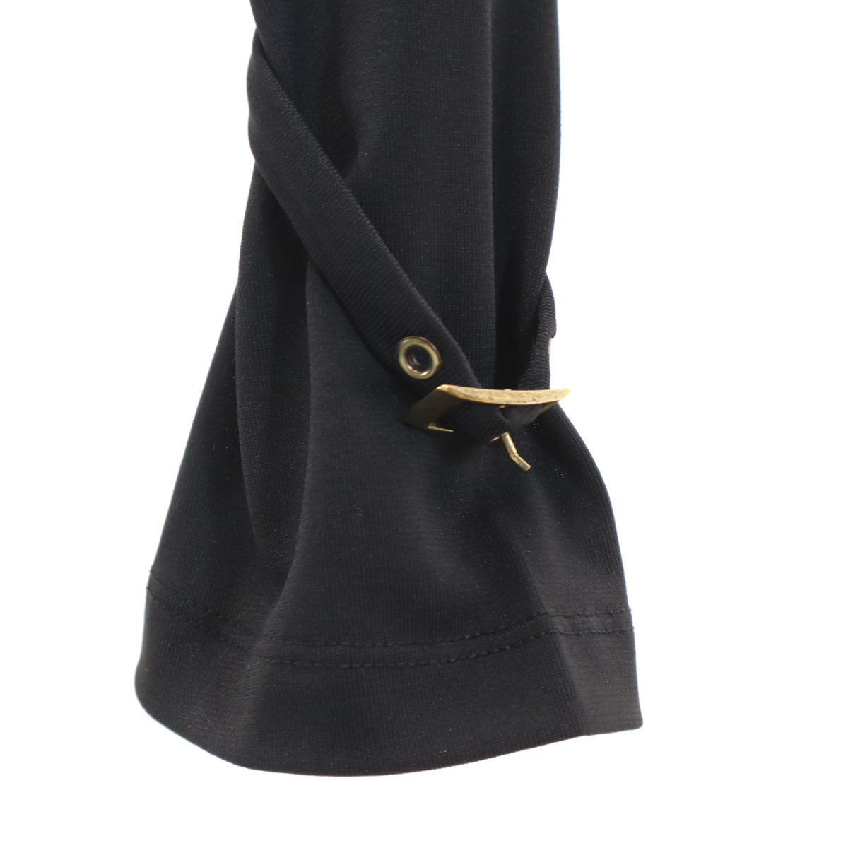 VERSACE JEANS COUTURE ヴェルサーチ ジーンズ クチュール イタリア製 長袖 カットソー S ブラック レディース