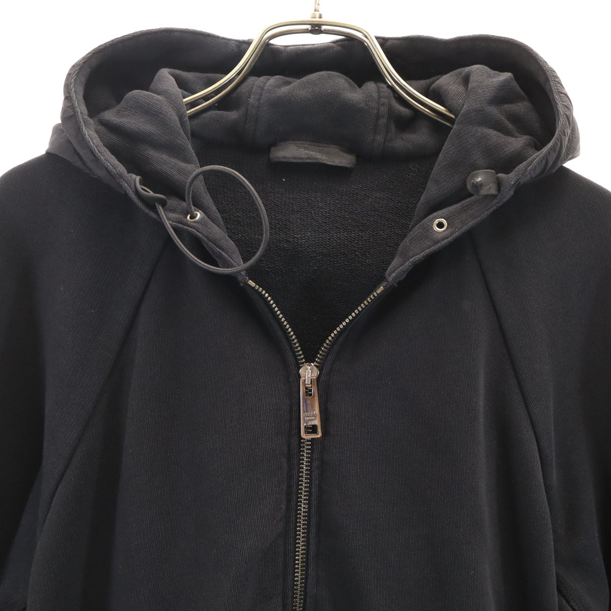 PRADA プラダ 長袖 スウェット ジップパーカー M ブラック メンズ