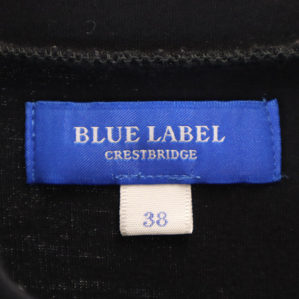 BLUE LABEL CRESTBRIDGE ブルーレーベルクレストブリッジ 長袖 ワンピース 38 ブラック レディース