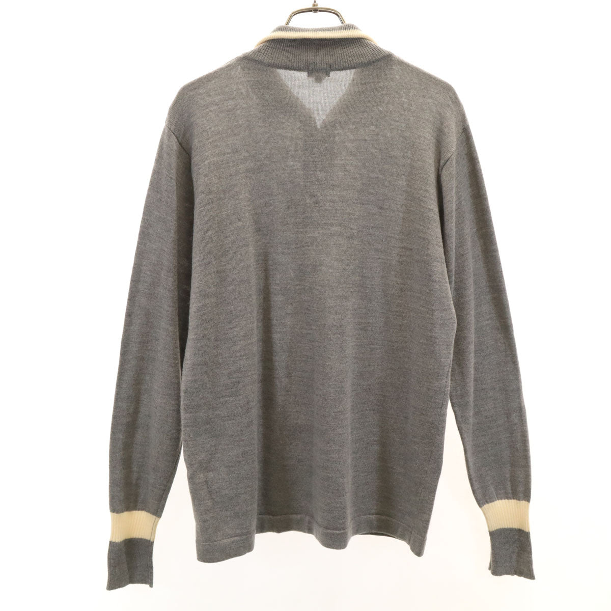 Paul Smith LONDON ポールスミスロンドン 長袖 ハーフジップ ニット L グレー セーター メンズ