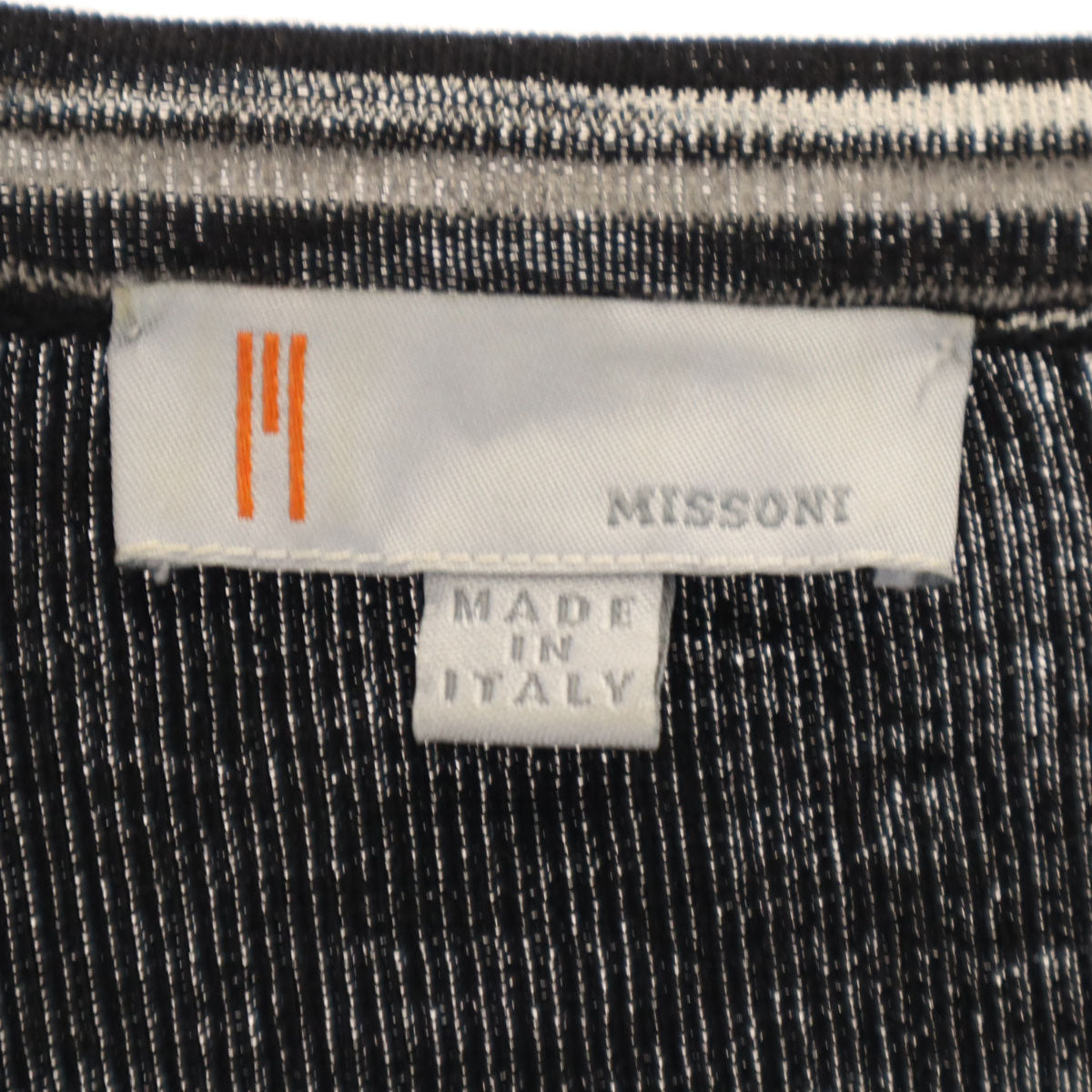 Missoni ミッソーニ イタリア製 長袖 ニット ワンピース 38 ブラック レディース