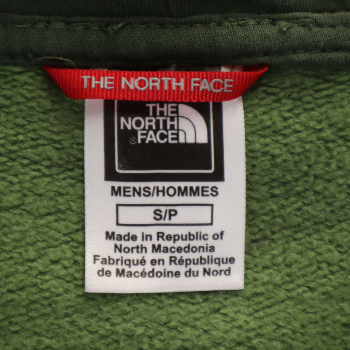 THE NORTH FACE ノースフェイス カモフラ柄 長袖 スウェット ジップパーカー S カーキ 迷彩 裏起毛 アウトドア メンズ
