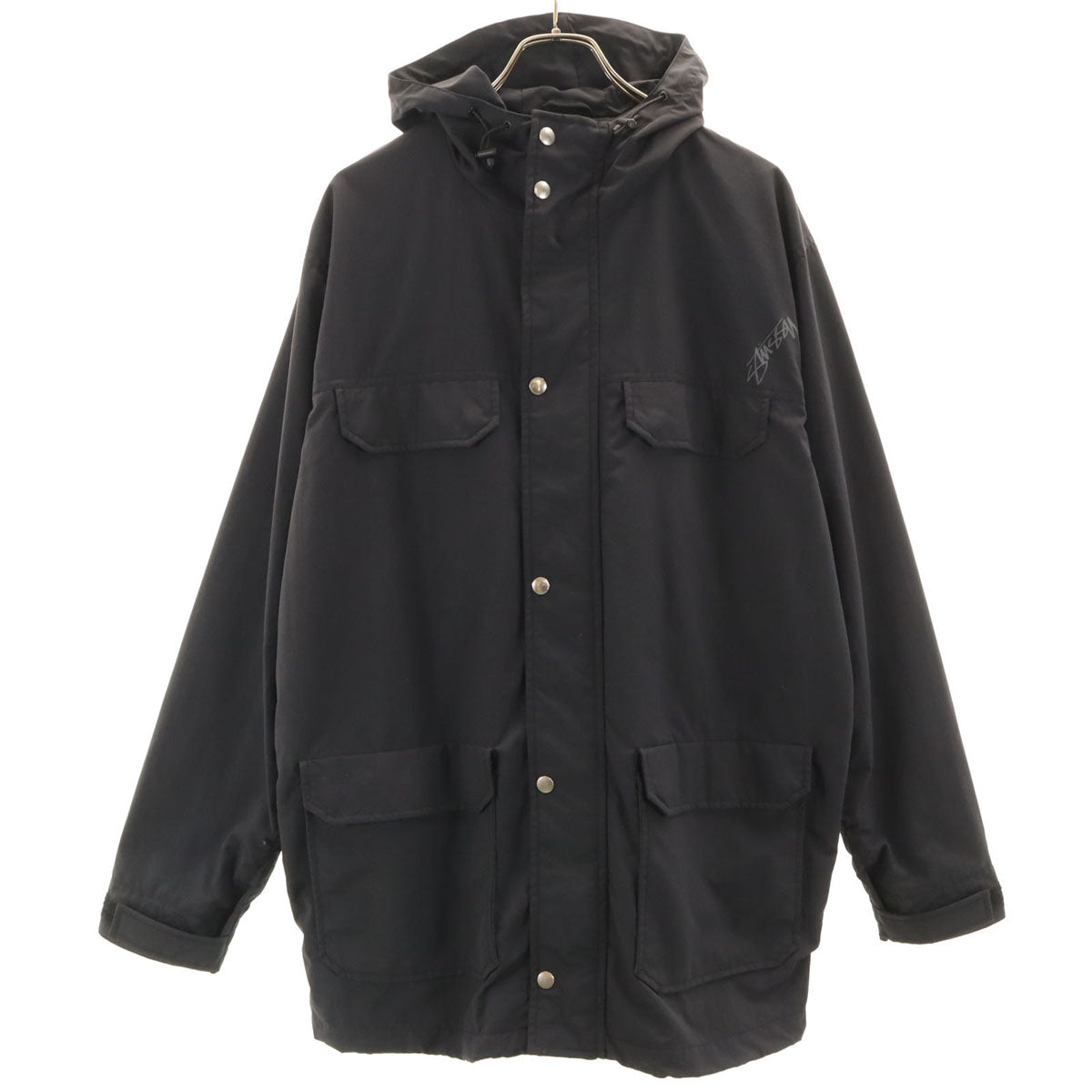 STUSSY ステューシー ハンティングジャケット L ブラック メンズ