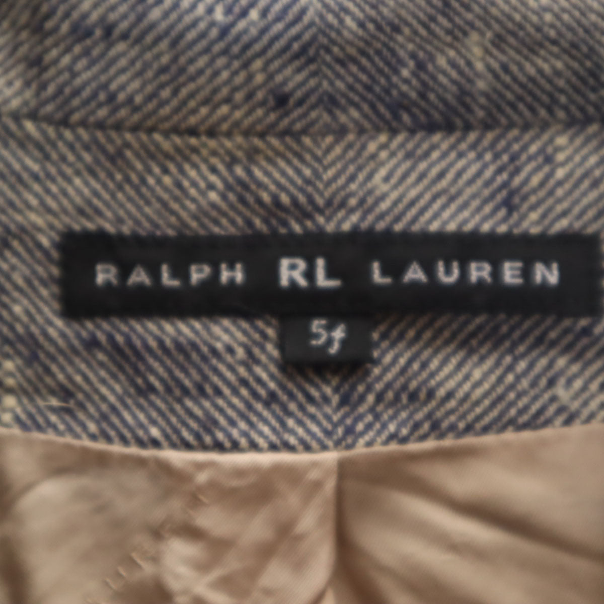 RALPH RL LAUREN ラルフアールエルローレン 日本製 シルクブレンド ジップジャケット 5F グレー インパクト21 レディース