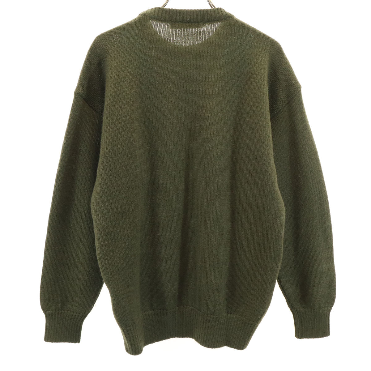 Christian Dior MONSIEUR クリスチャンディオール ムッシュ 90s 日本製 オールド 長袖 ケーブル セーター M カーキ ニット メンズ