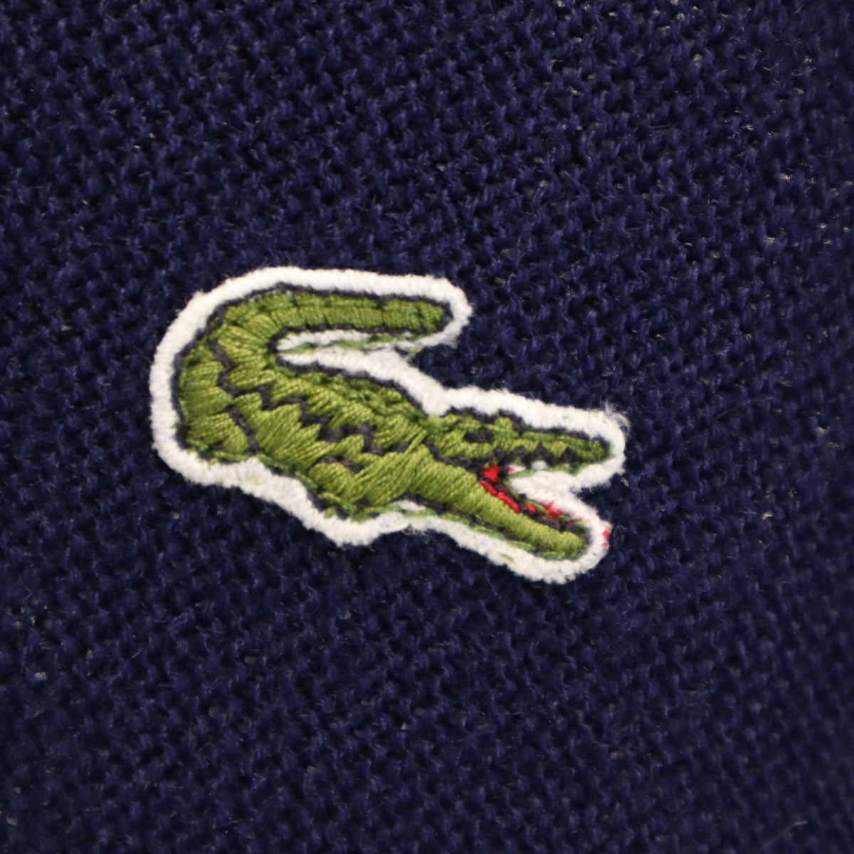 IZOD LACOSTE アイゾッドラコステ 70s ヴィンテージ 糸巻きタグ 長袖 Vネック ニット M ネイビー セーター メンズ