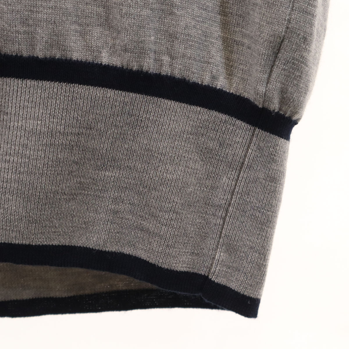 JOHN SMEDLEY ジョンスメドレー イギリス製 長袖 ニット ワンピース S グレー レディース