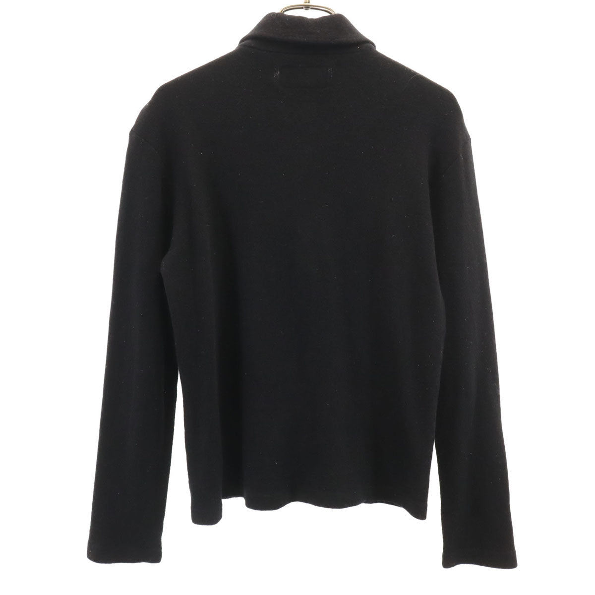 ARMANI JEANS アルマーニジーンズ 90s 00s イタリア製 オールド 長袖 ハーフジップ ニット M ブラック セーター レディース