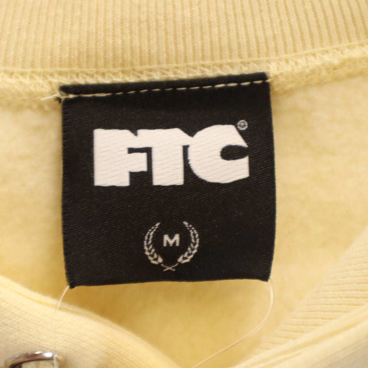 未使用 FTC エフティーシー 長袖 スウェットパーカー M クリーム 裏起毛 メンズ