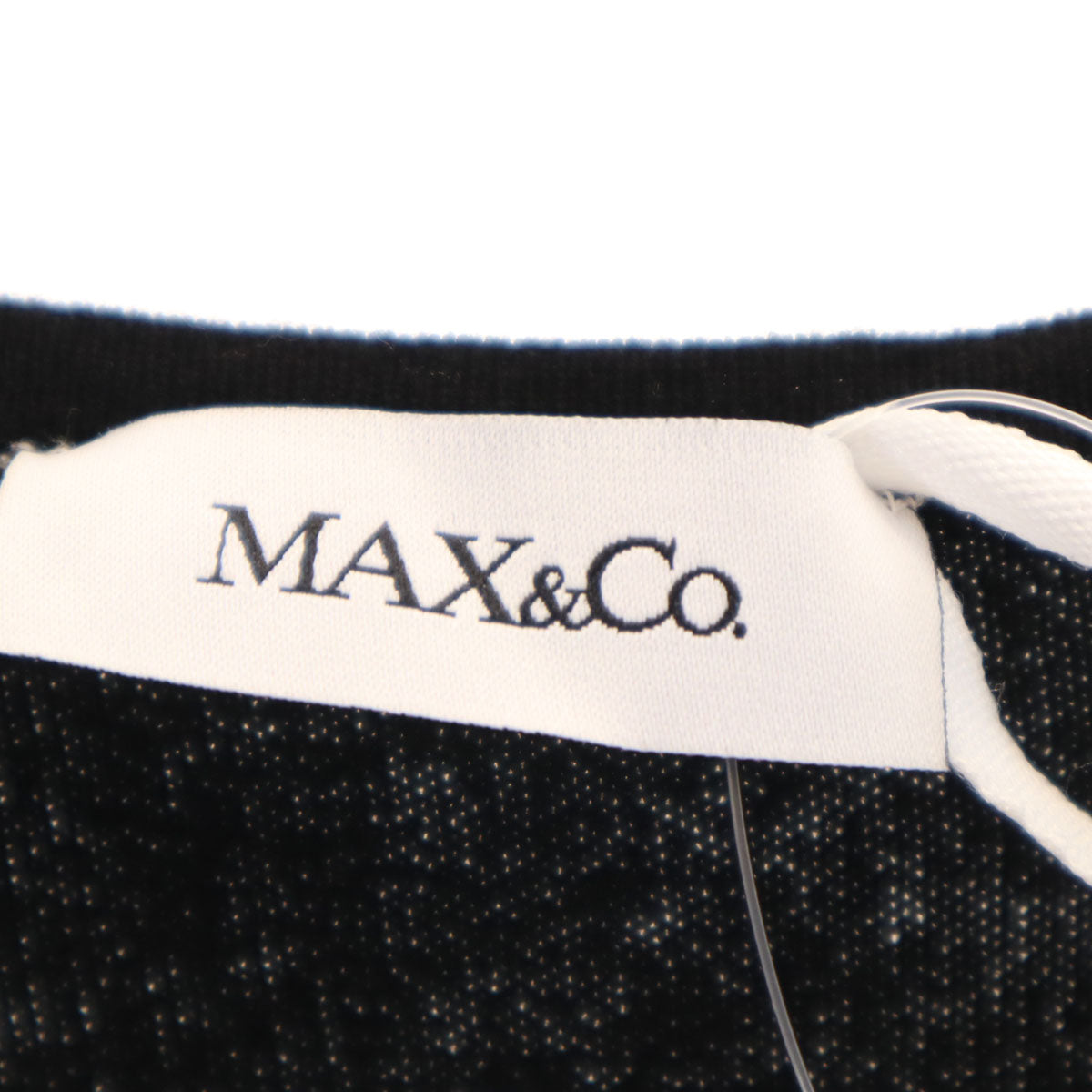 未使用 MAX&CO マックスアンドコー ノースリーブ ニット ワンピース S ブラック レディース